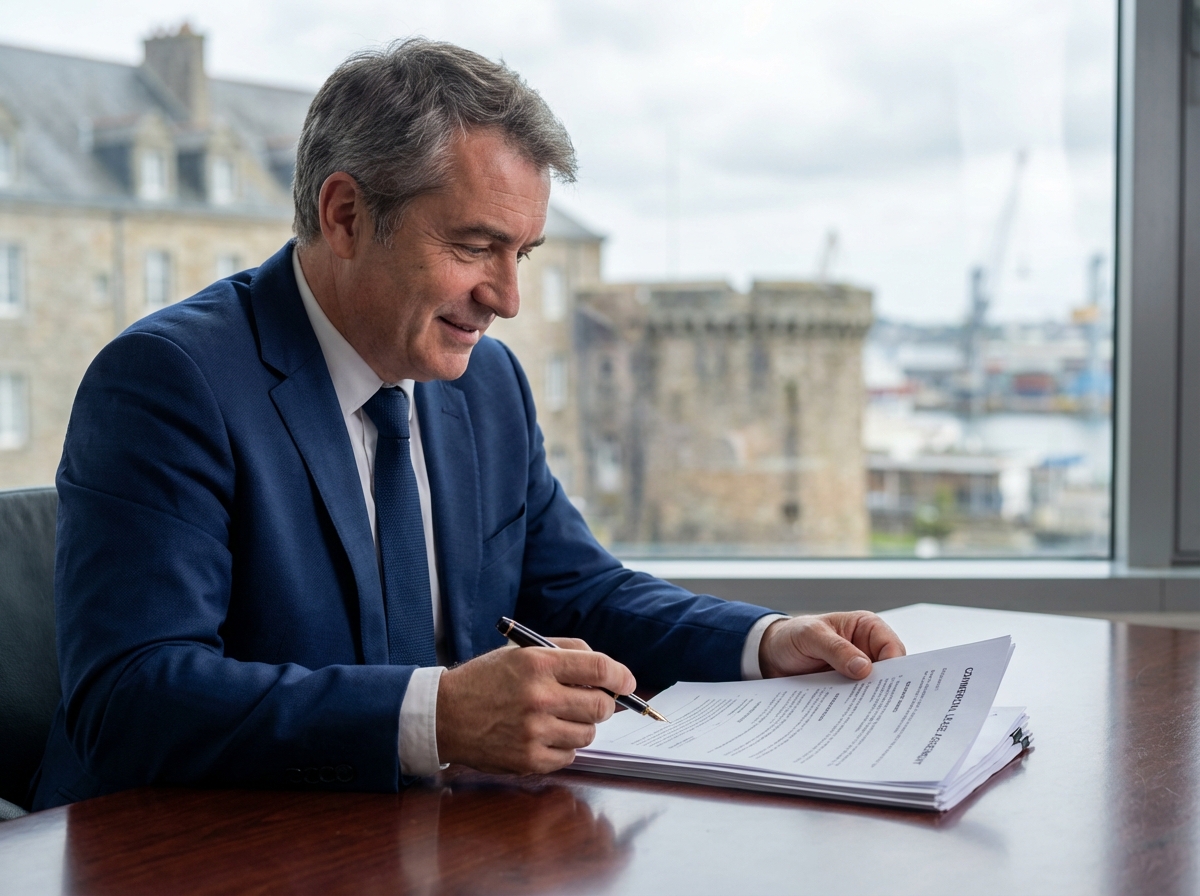 Avocat d'affaires à Brest en pleine revue de documents