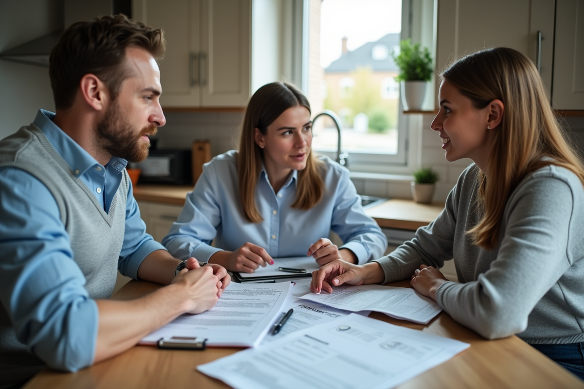 Conseiller discutant de papiers d
