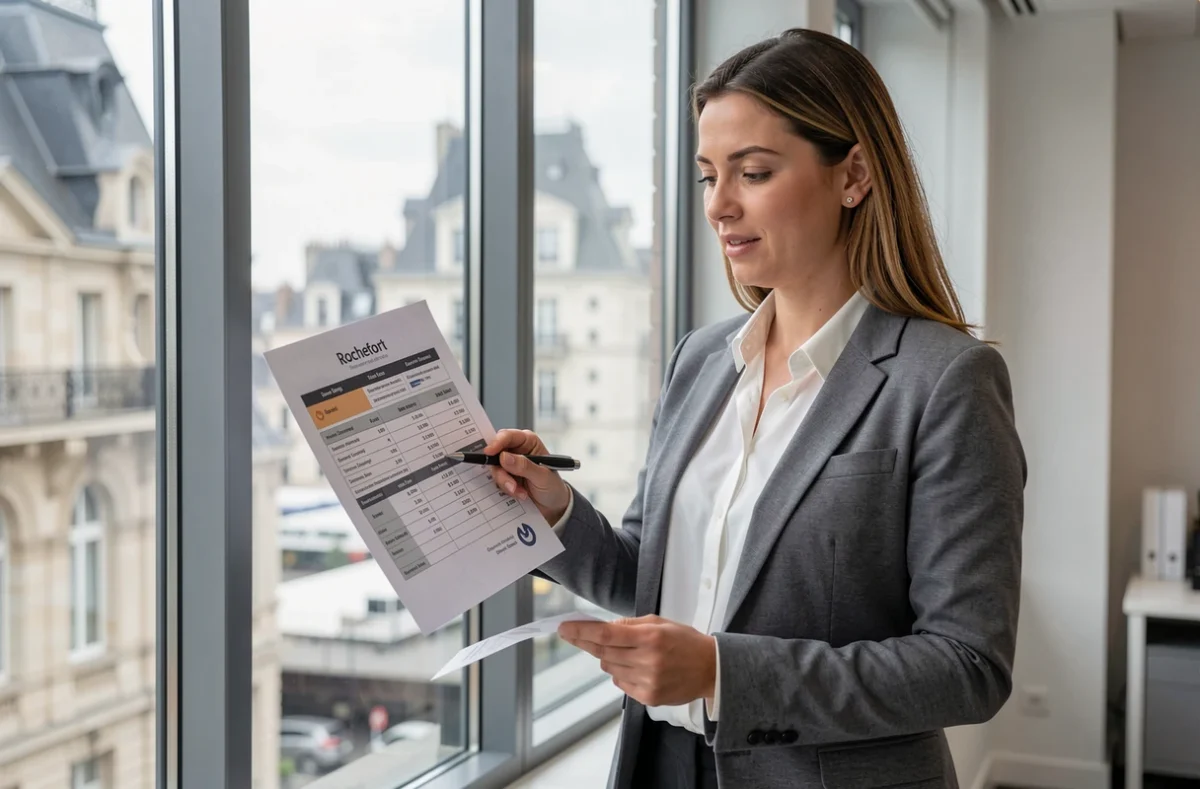 Courtière de l'agence Courtier 17 à Rochefort présentant une offre de crédit immobilier