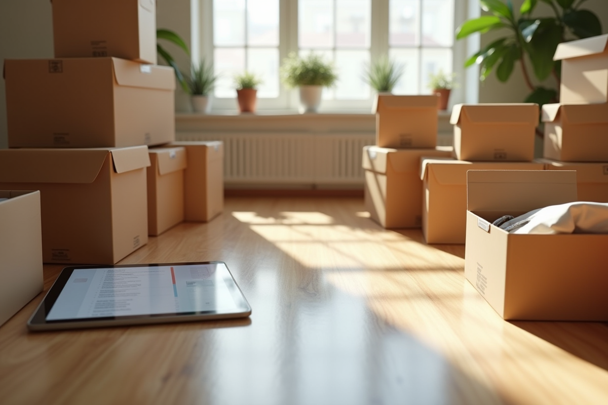déménagement cartons